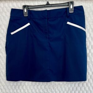 Izod Golf Navy Skirt with Shorts Underneath Skort Size 12